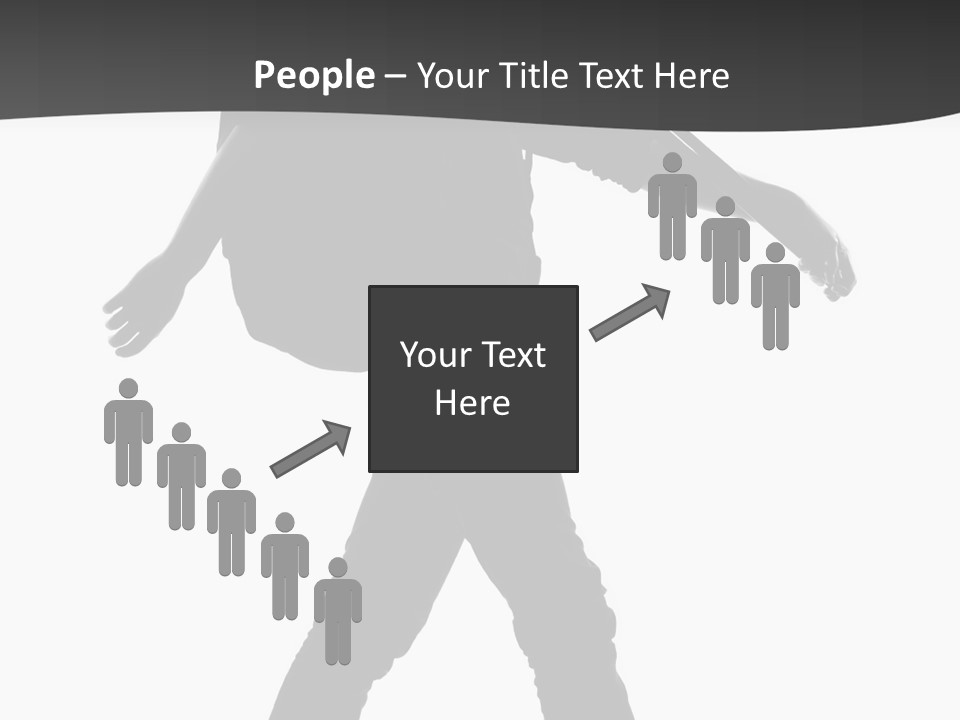 A Man Walking With A Guitar On His Back PowerPoint Template