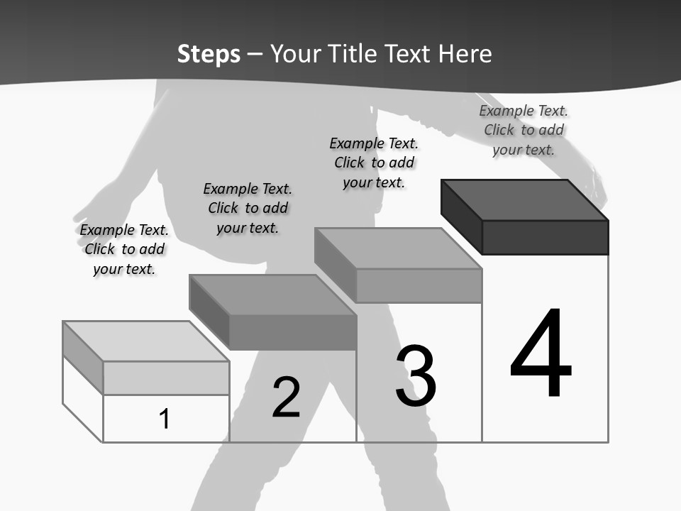 A Man Walking With A Guitar On His Back PowerPoint Template