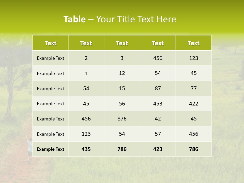 Holiday Outdoor Natural PowerPoint Template