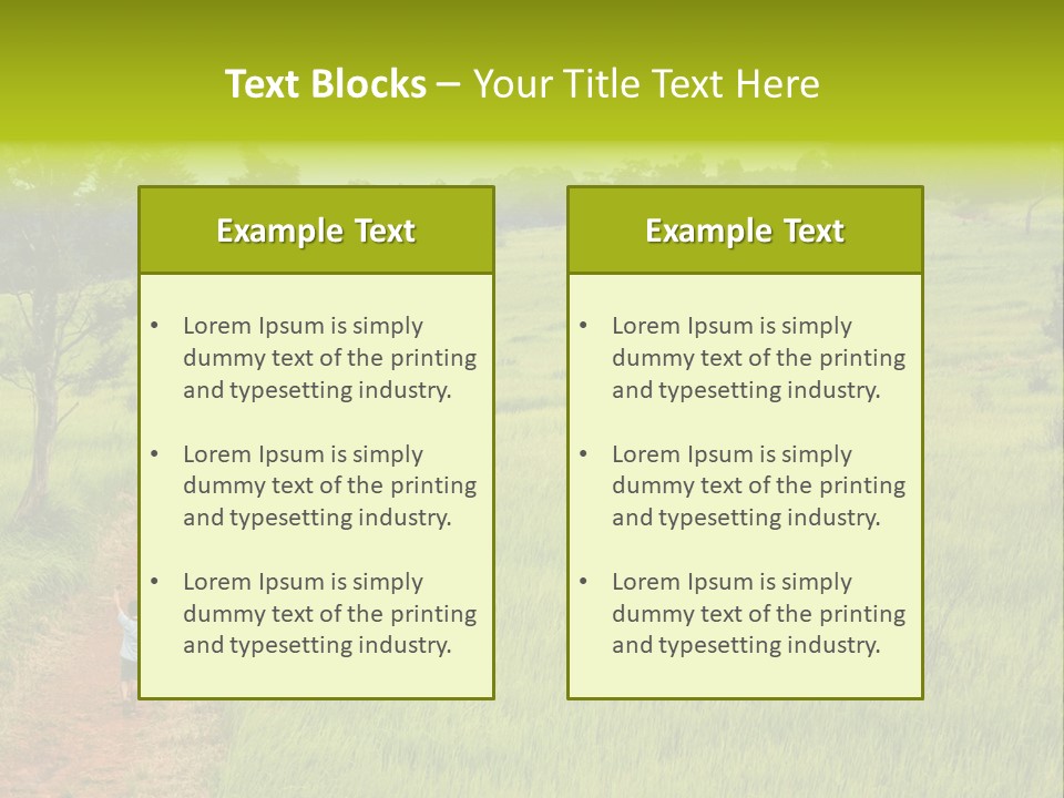 Holiday Outdoor Natural PowerPoint Template