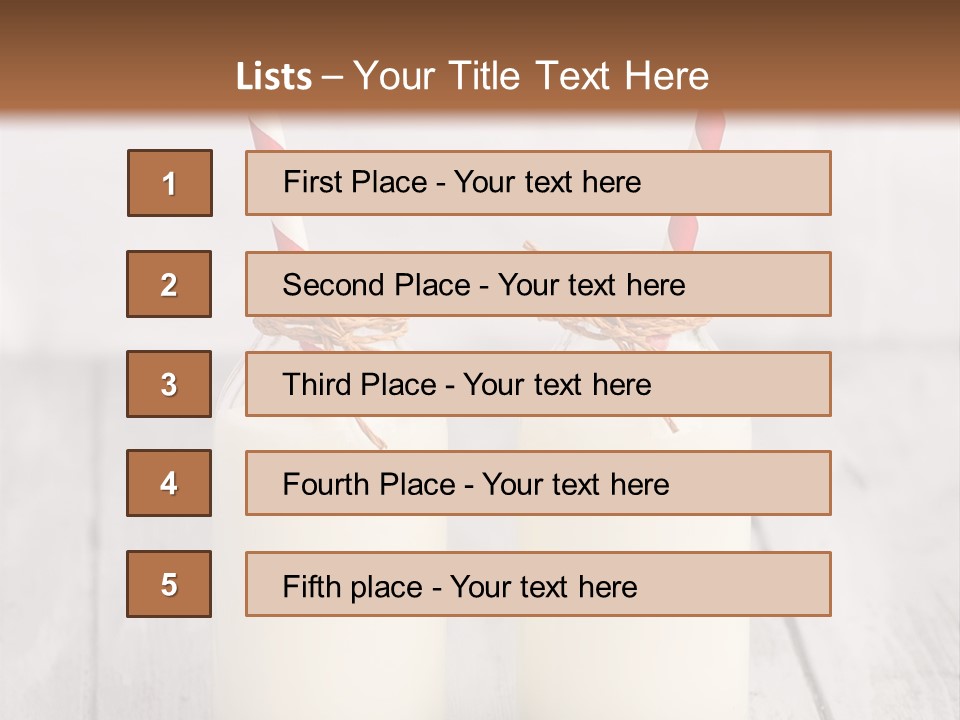 Pink Milk Cute PowerPoint Template