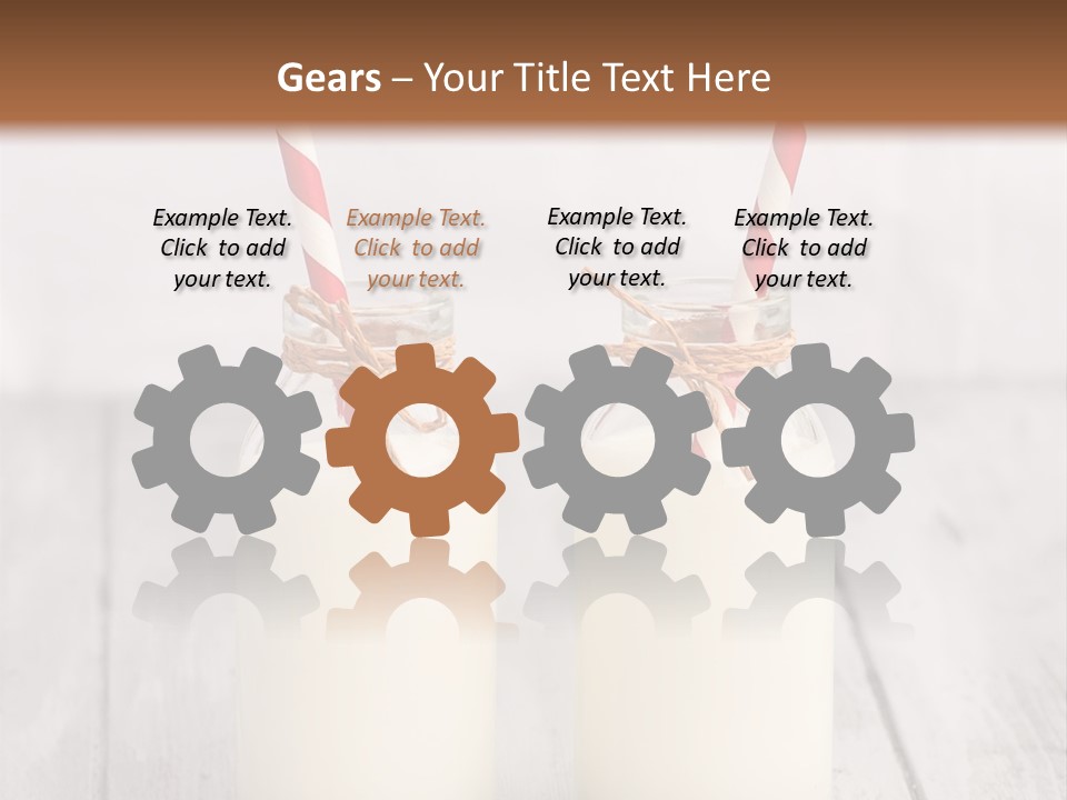 Pink Milk Cute PowerPoint Template