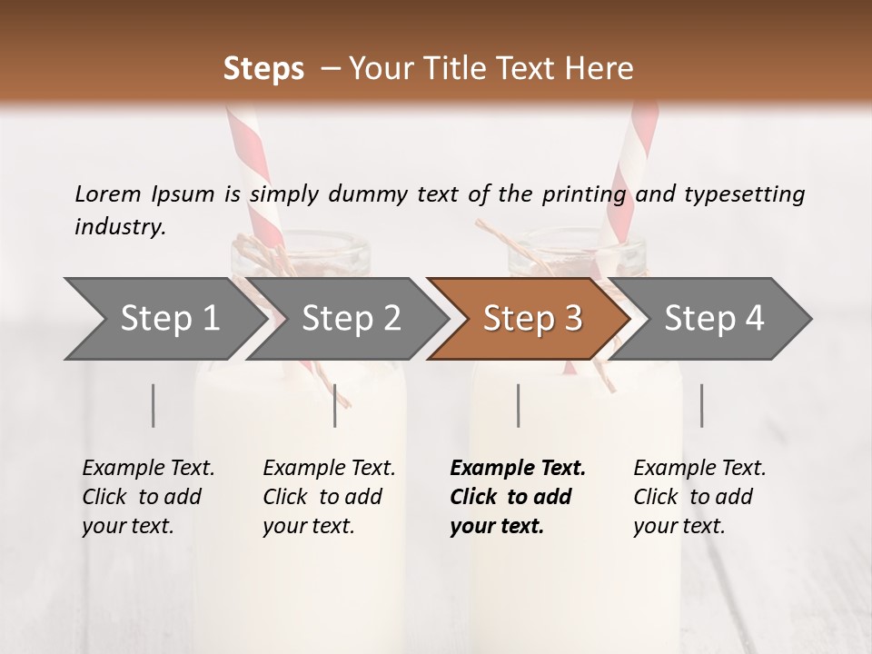 Pink Milk Cute PowerPoint Template