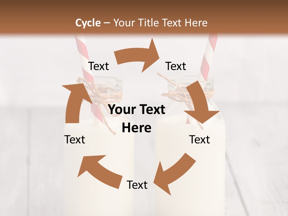 Pink Milk Cute PowerPoint Template