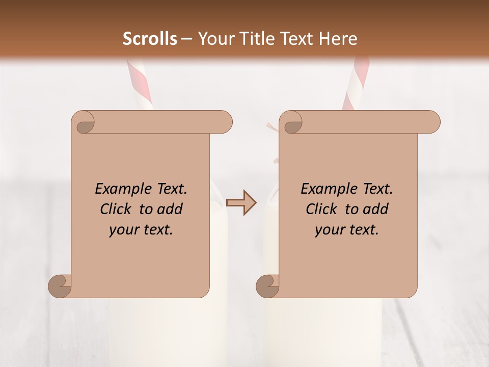 Pink Milk Cute PowerPoint Template