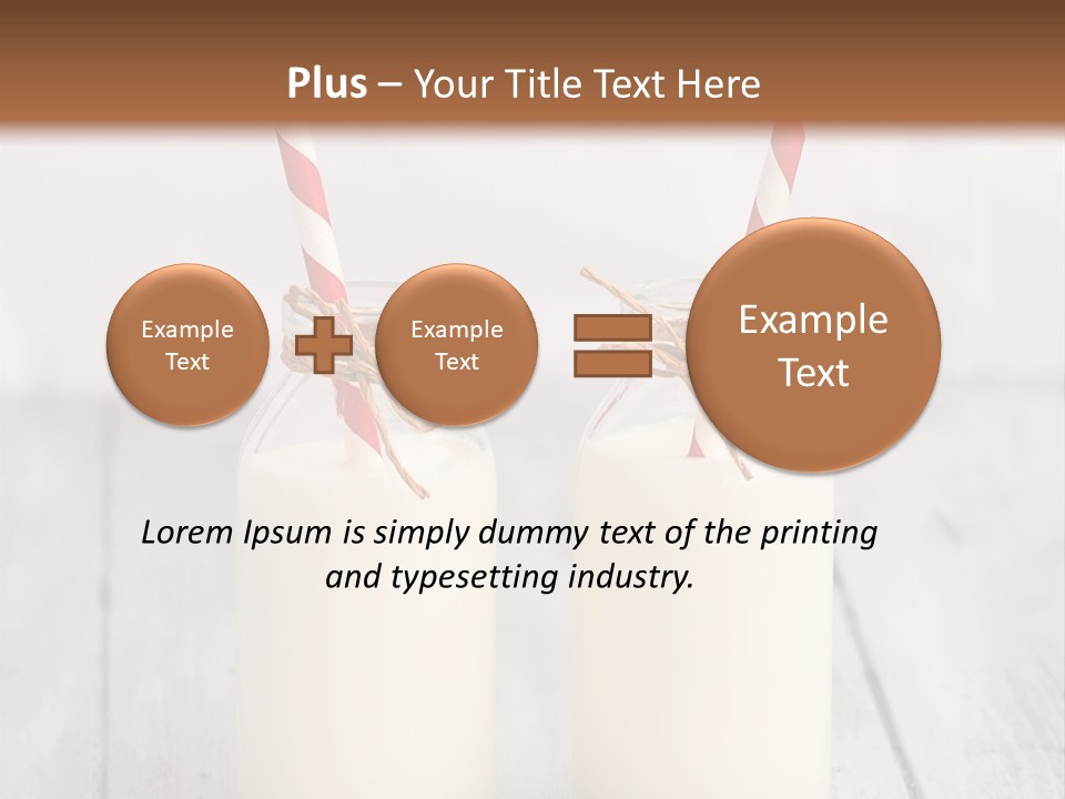 Pink Milk Cute PowerPoint Template