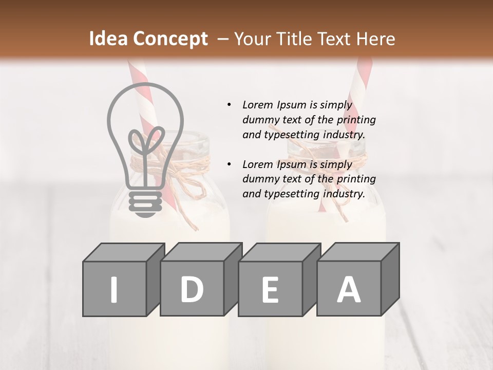 Pink Milk Cute PowerPoint Template