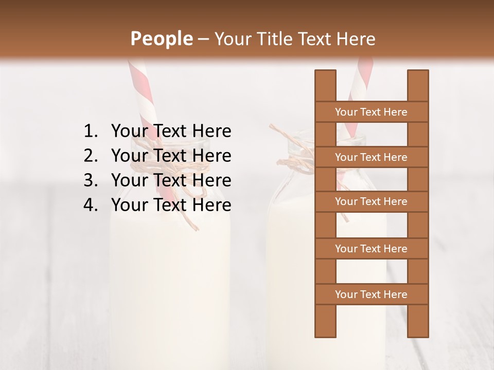 Pink Milk Cute PowerPoint Template