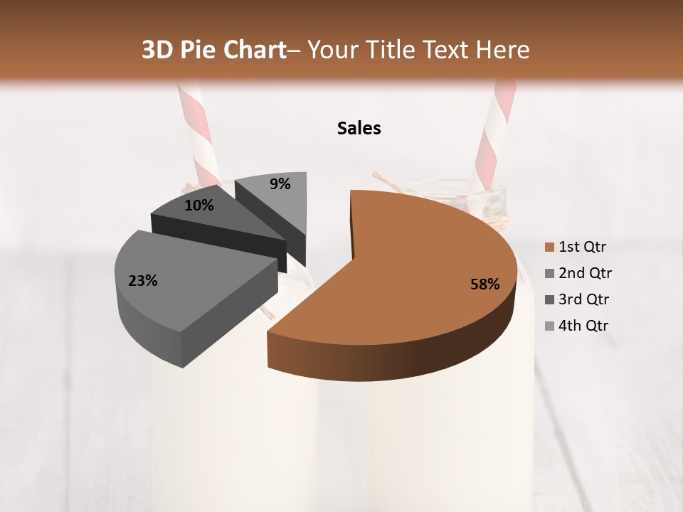 Pink Milk Cute PowerPoint Template