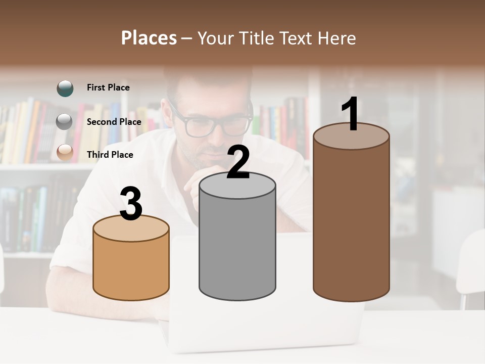 Casual Men Young  PowerPoint Template