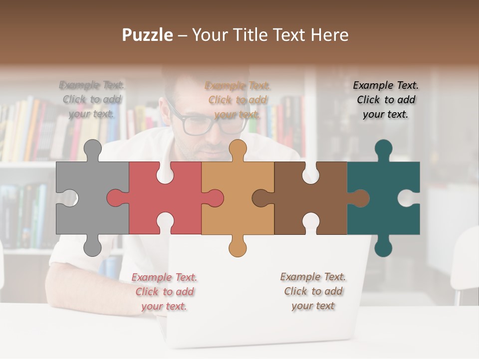 Casual Men Young  PowerPoint Template