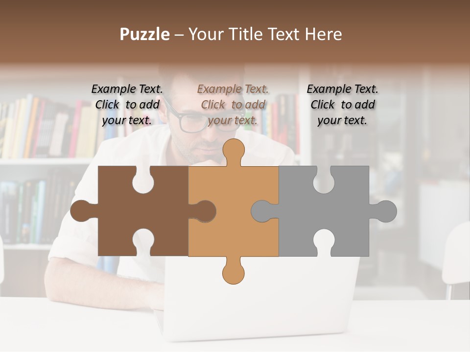 Casual Men Young  PowerPoint Template