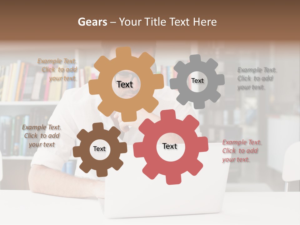 Casual Men Young  PowerPoint Template