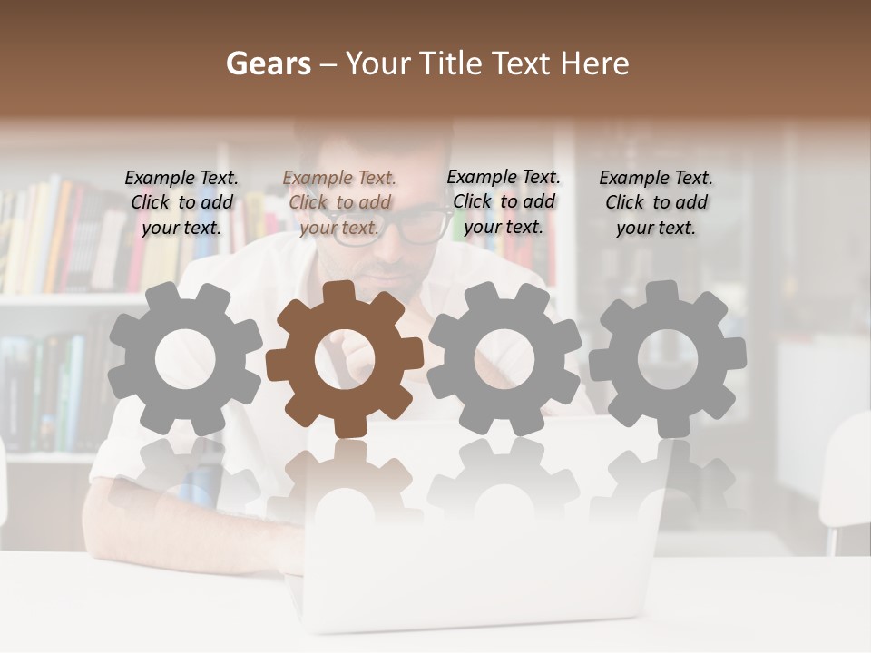 Casual Men Young  PowerPoint Template