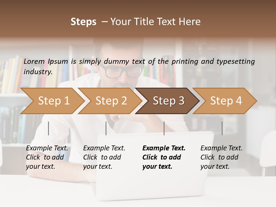 Casual Men Young  PowerPoint Template