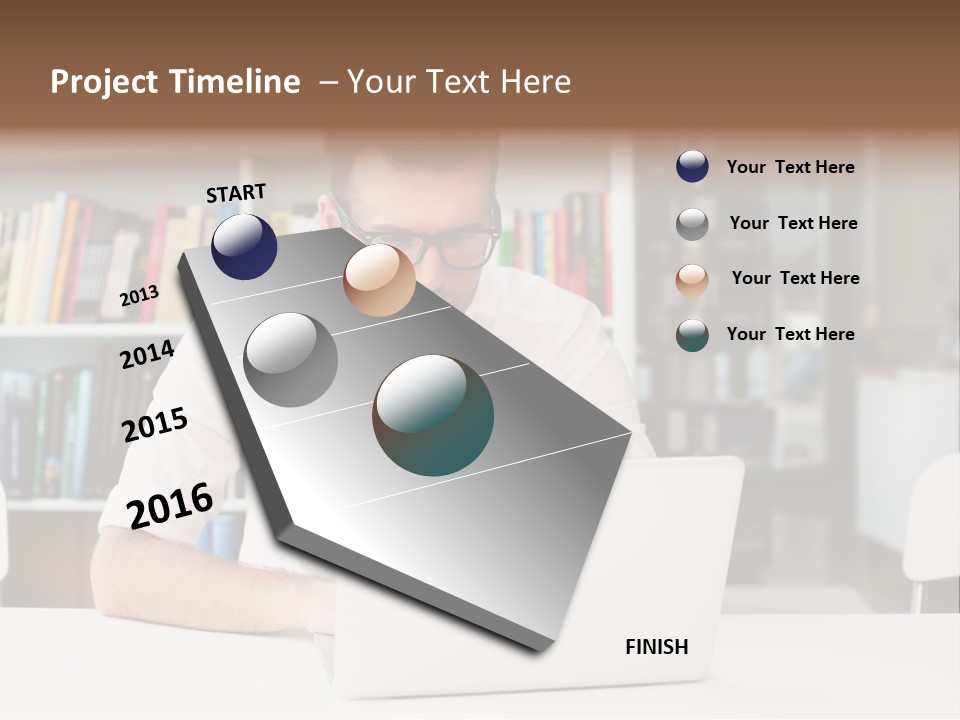 Casual Men Young  PowerPoint Template