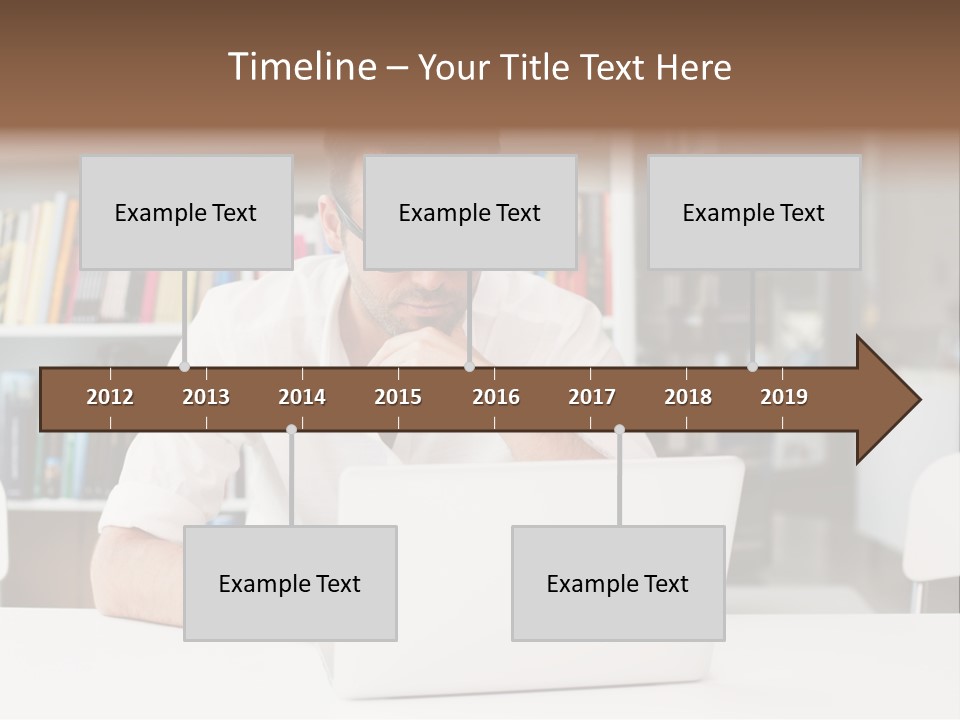 Casual Men Young  PowerPoint Template