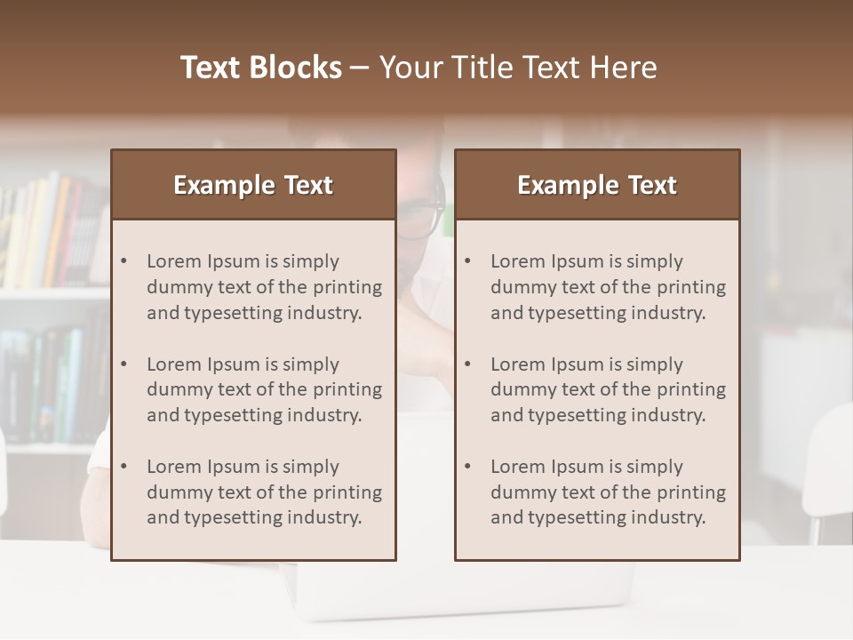 Casual Men Young  PowerPoint Template
