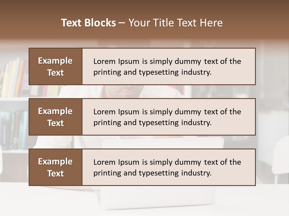 Casual Men Young  PowerPoint Template