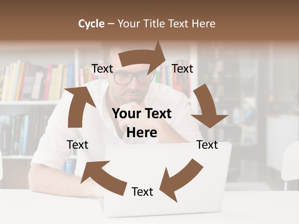 Casual Men Young  PowerPoint Template