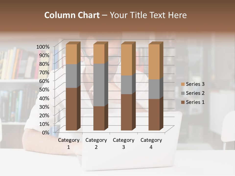 Casual Men Young  PowerPoint Template