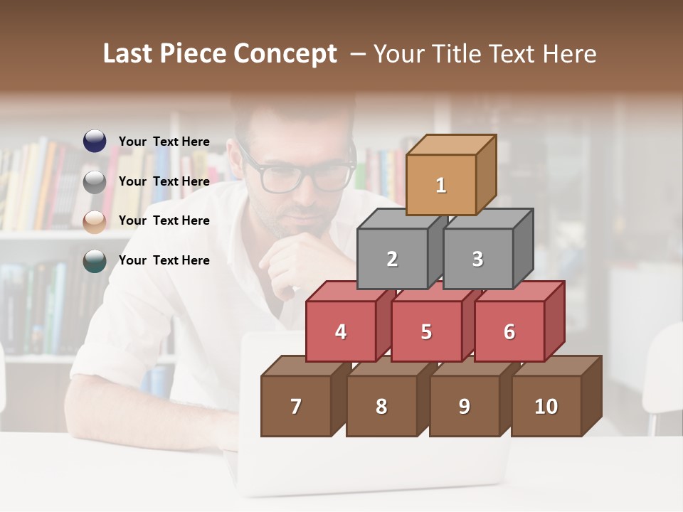 Casual Men Young  PowerPoint Template