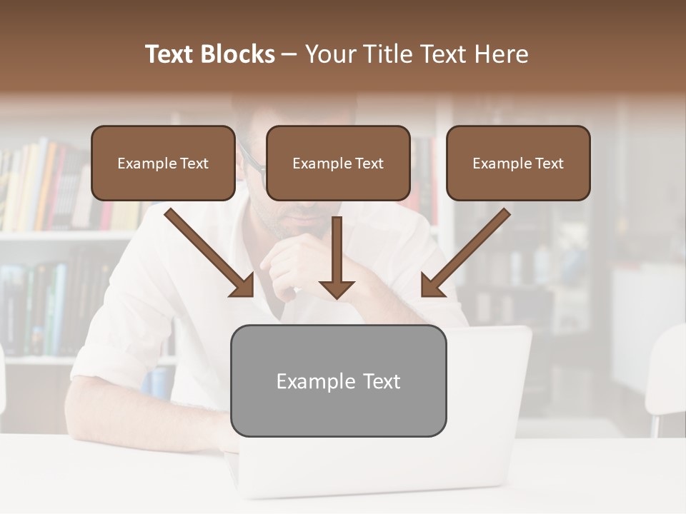 Casual Men Young  PowerPoint Template