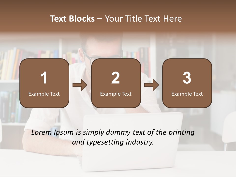 Casual Men Young  PowerPoint Template