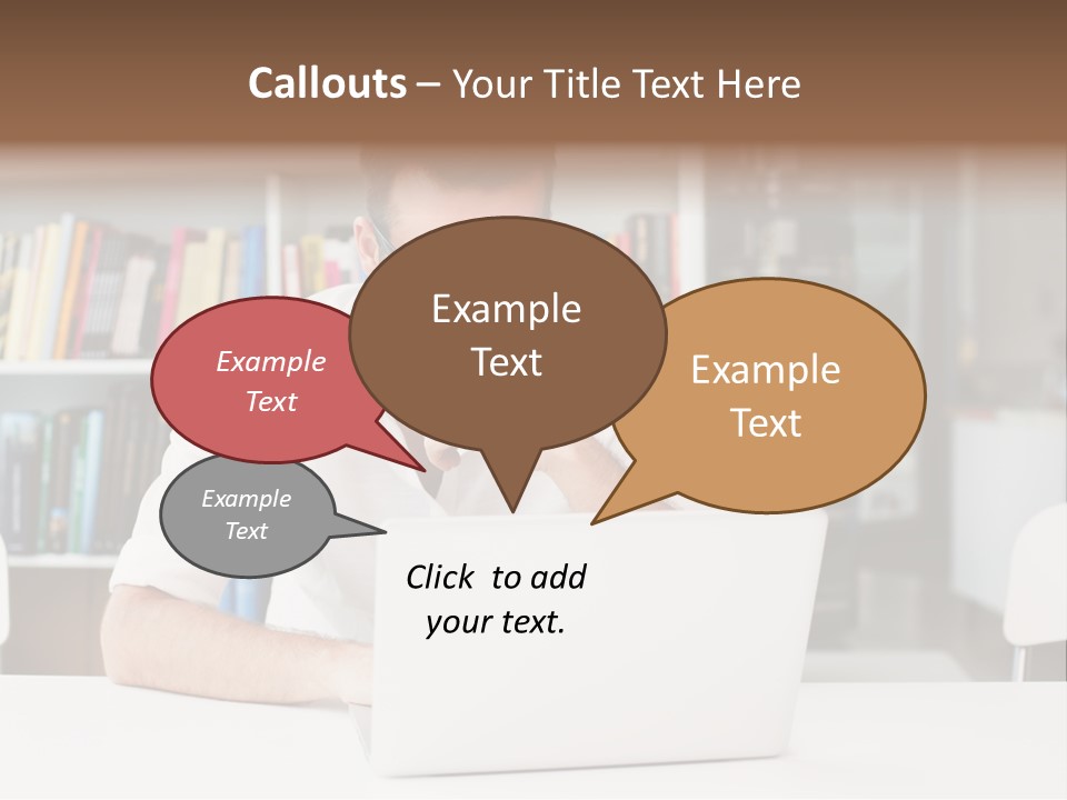 Casual Men Young  PowerPoint Template