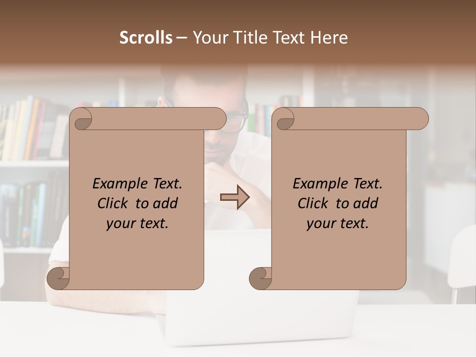 Casual Men Young  PowerPoint Template