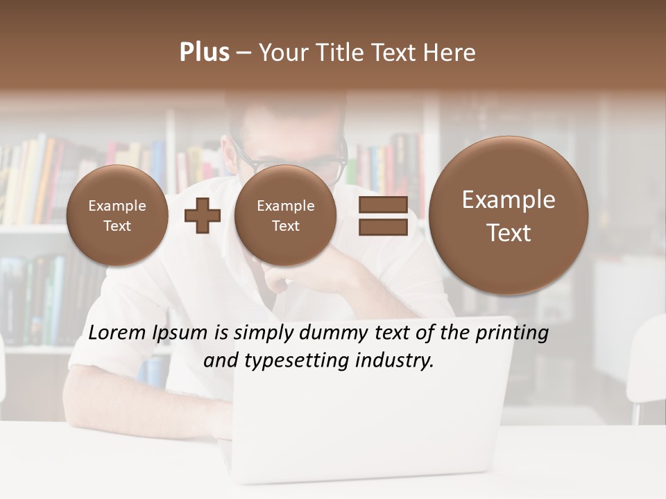 Casual Men Young  PowerPoint Template