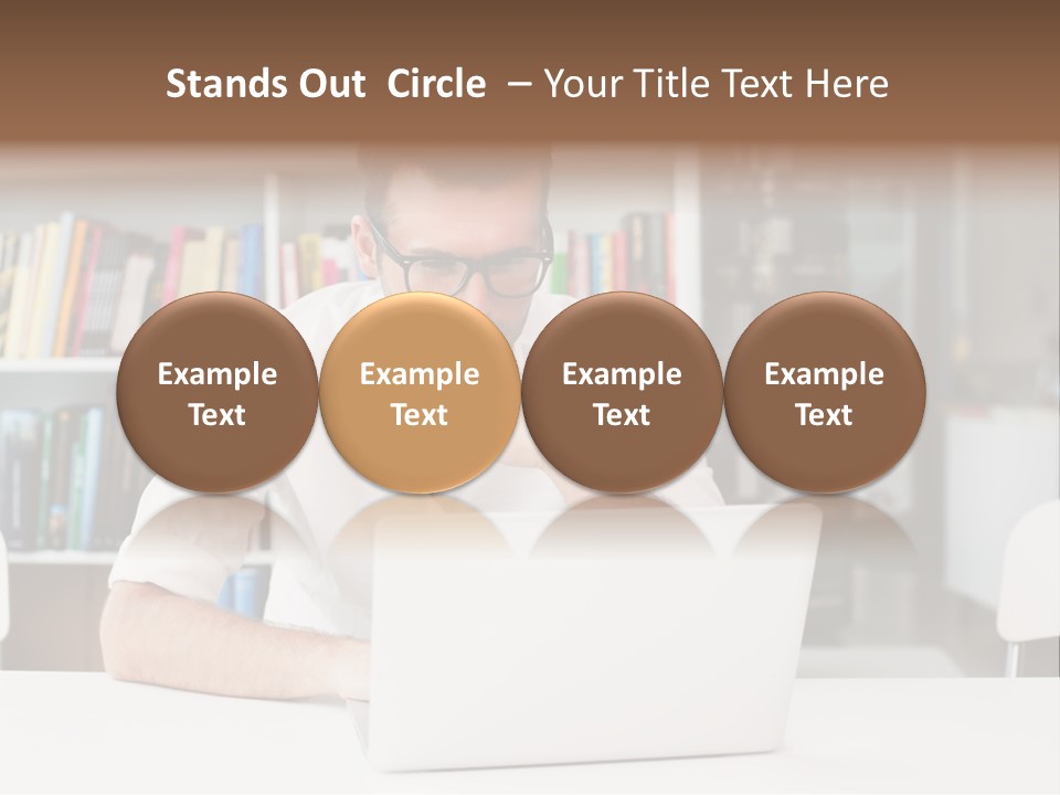 Casual Men Young  PowerPoint Template