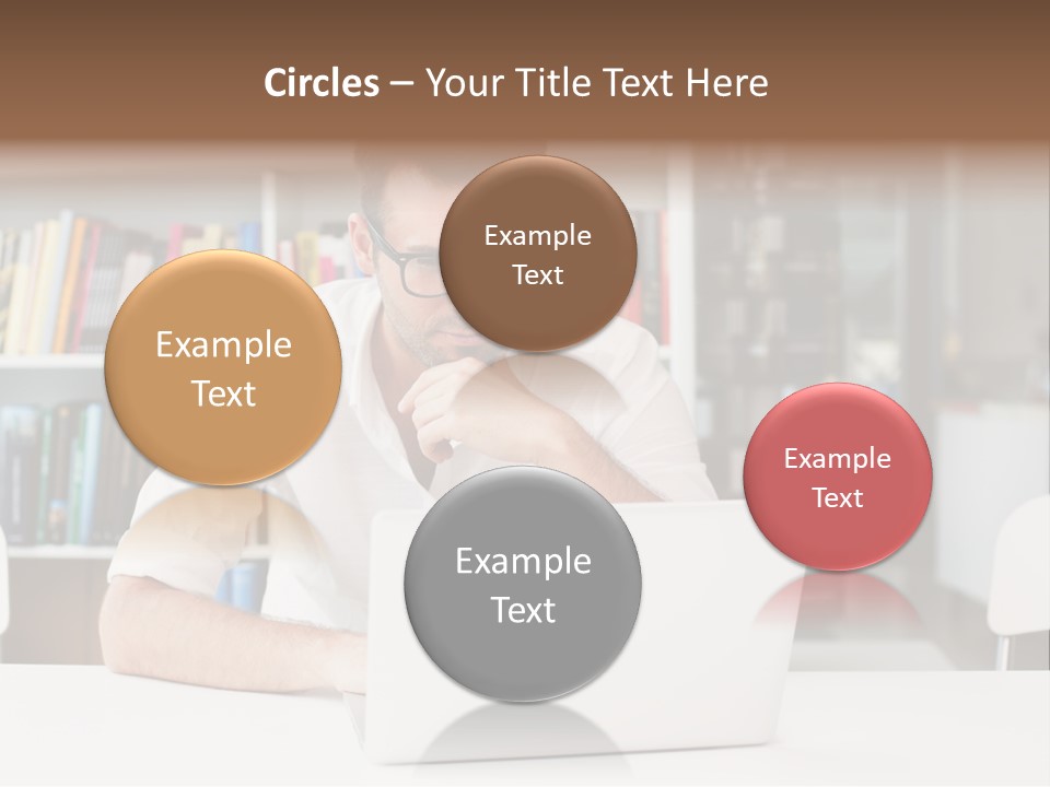 Casual Men Young  PowerPoint Template