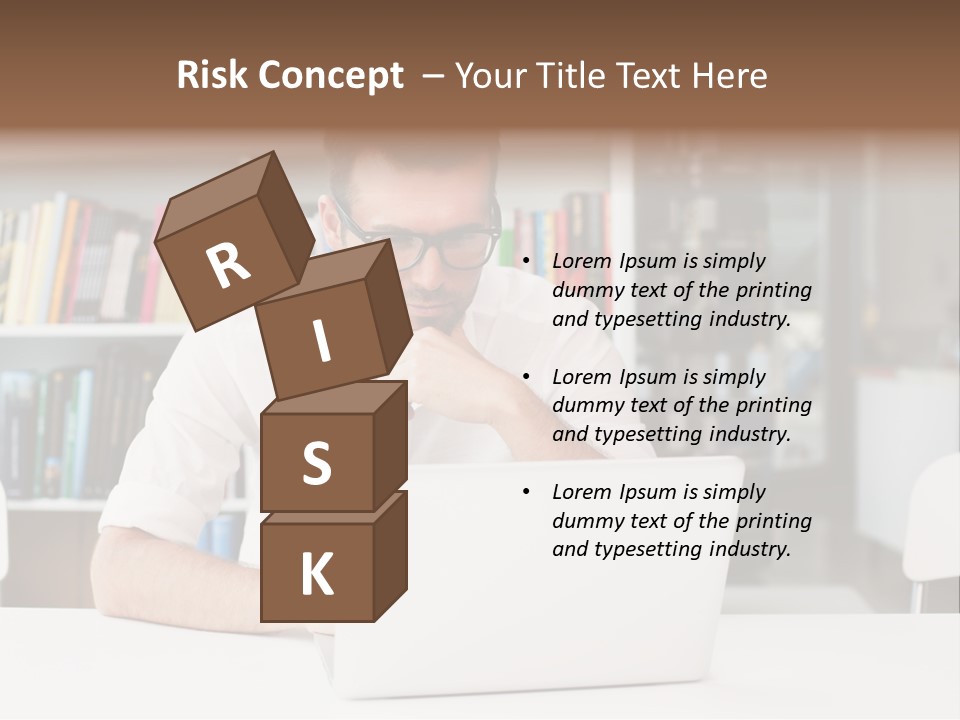 Casual Men Young  PowerPoint Template