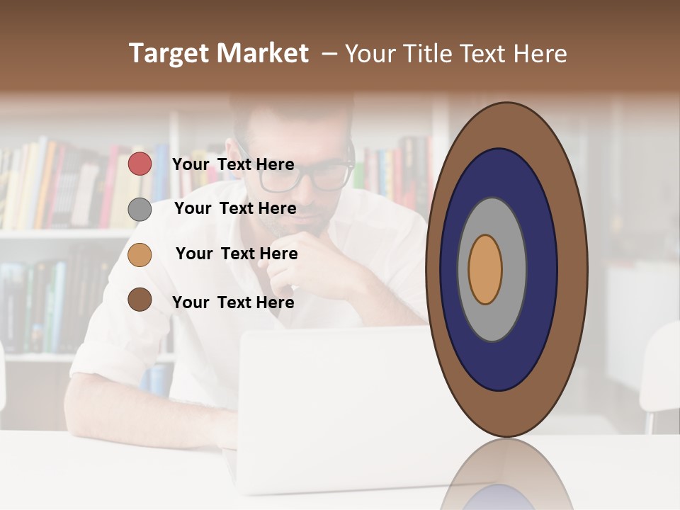 Casual Men Young  PowerPoint Template