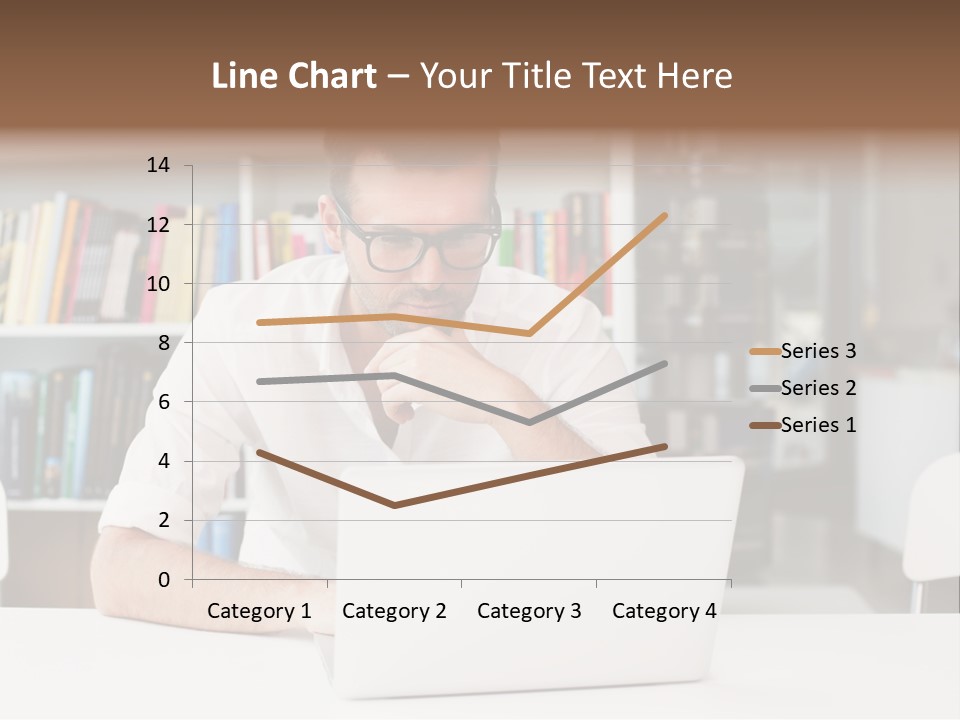 Casual Men Young  PowerPoint Template