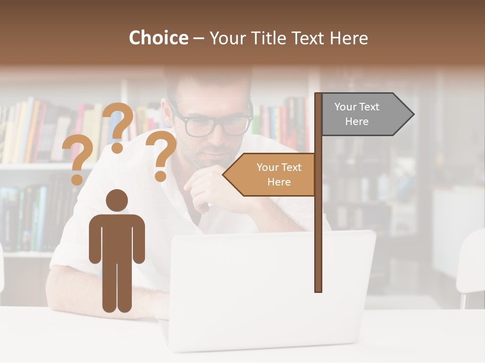 Casual Men Young  PowerPoint Template