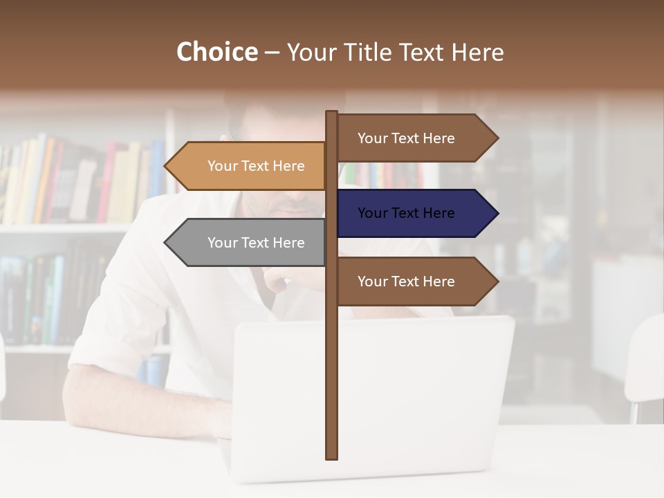 Casual Men Young  PowerPoint Template