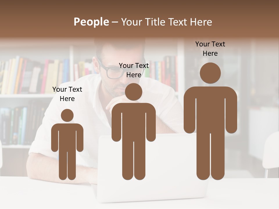 Casual Men Young  PowerPoint Template