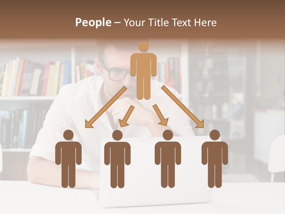 Casual Men Young  PowerPoint Template