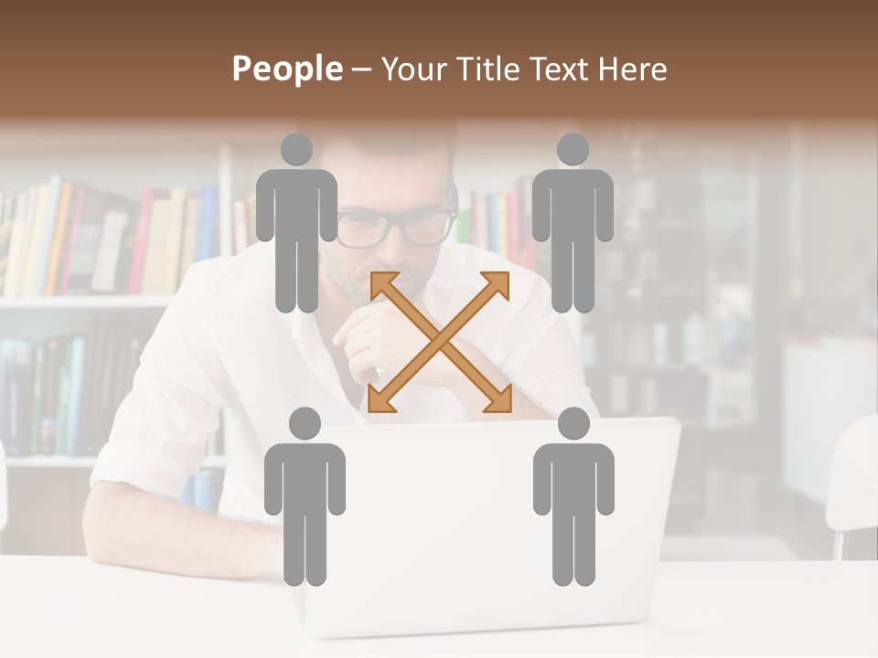 Casual Men Young  PowerPoint Template