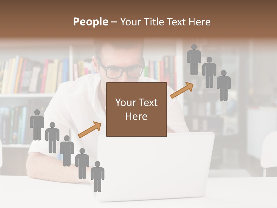 Casual Men Young  PowerPoint Template