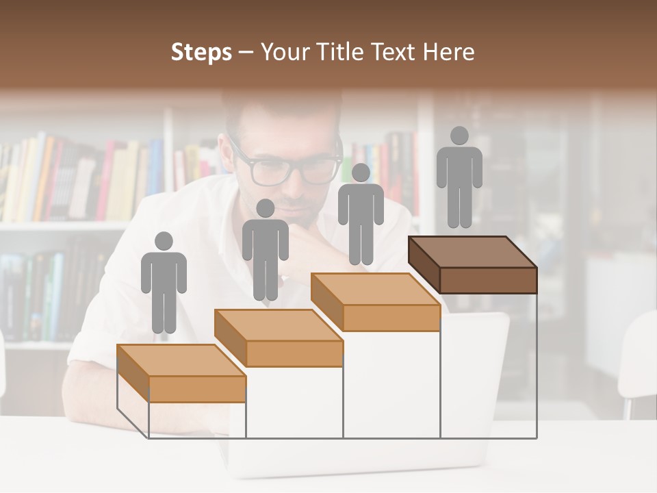 Casual Men Young  PowerPoint Template