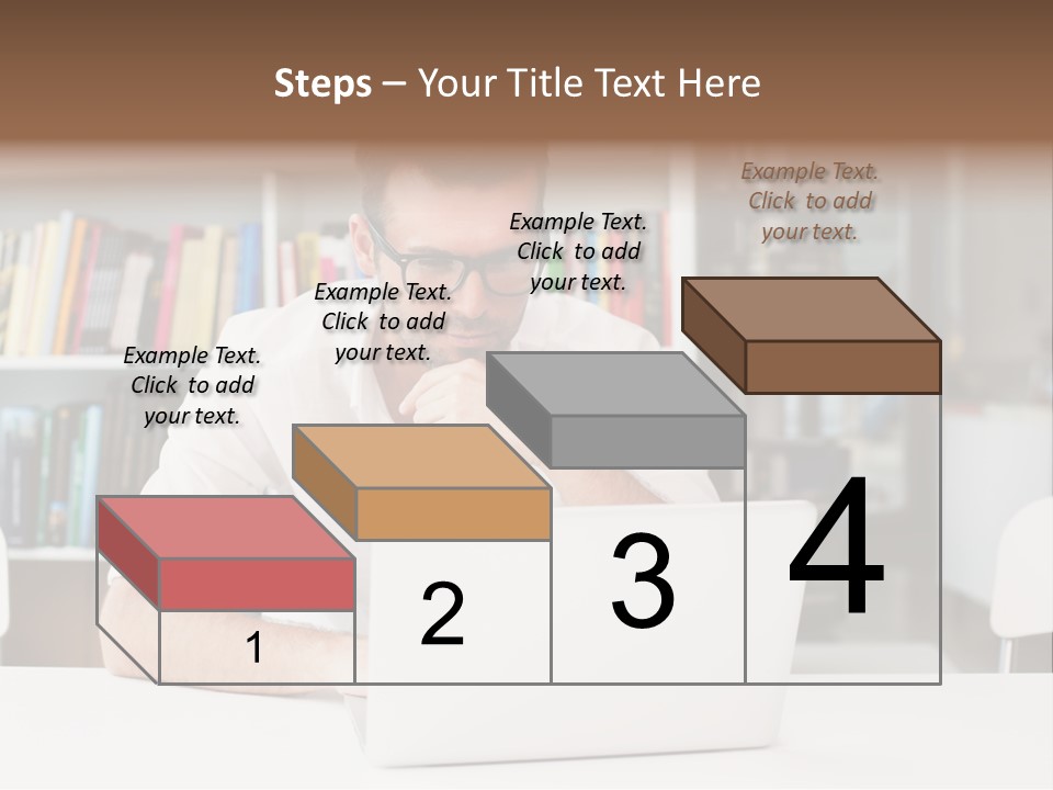 Casual Men Young  PowerPoint Template