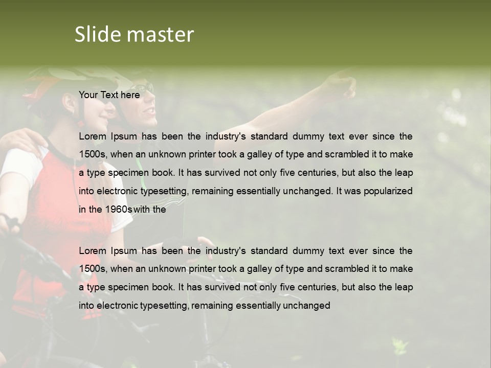 Fitness Helmet Romantic PowerPoint Template