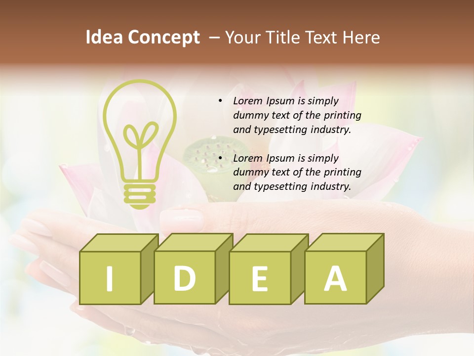 Sun Day Meditation Pestle PowerPoint Template