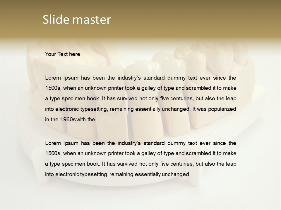 Jaw Denture Medicine PowerPoint Template