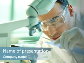Chemical Eyeglasses Medicine PowerPoint Template