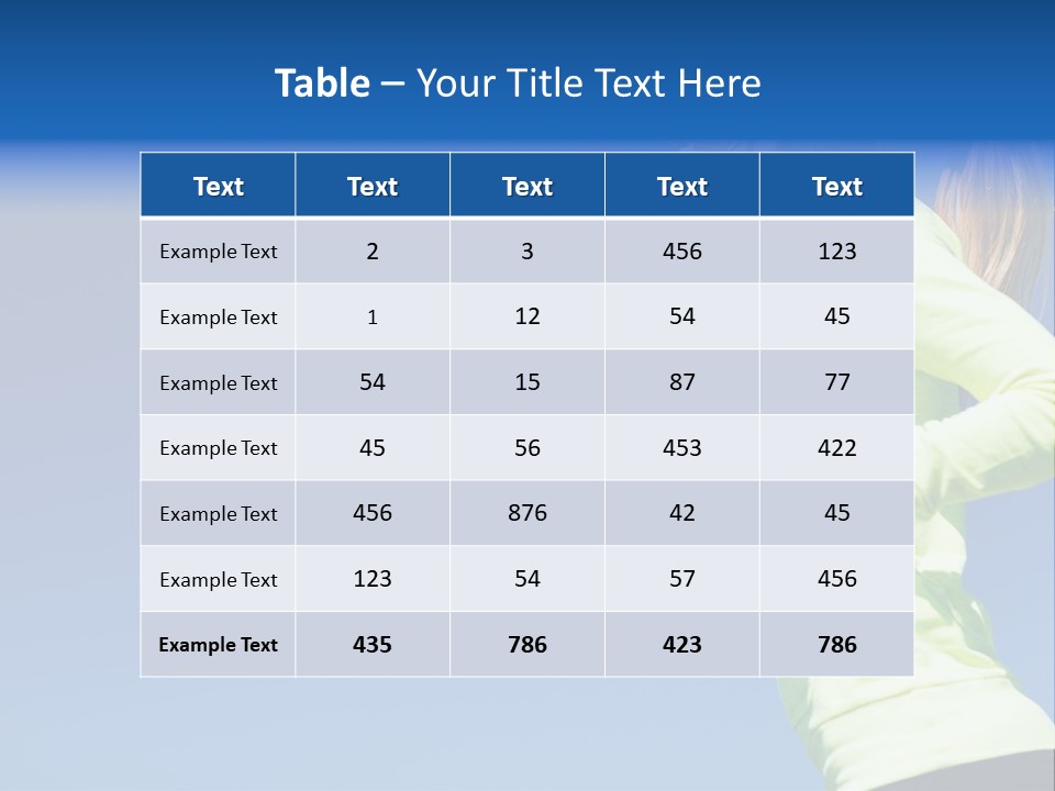 Exercising Music Freedom PowerPoint Template