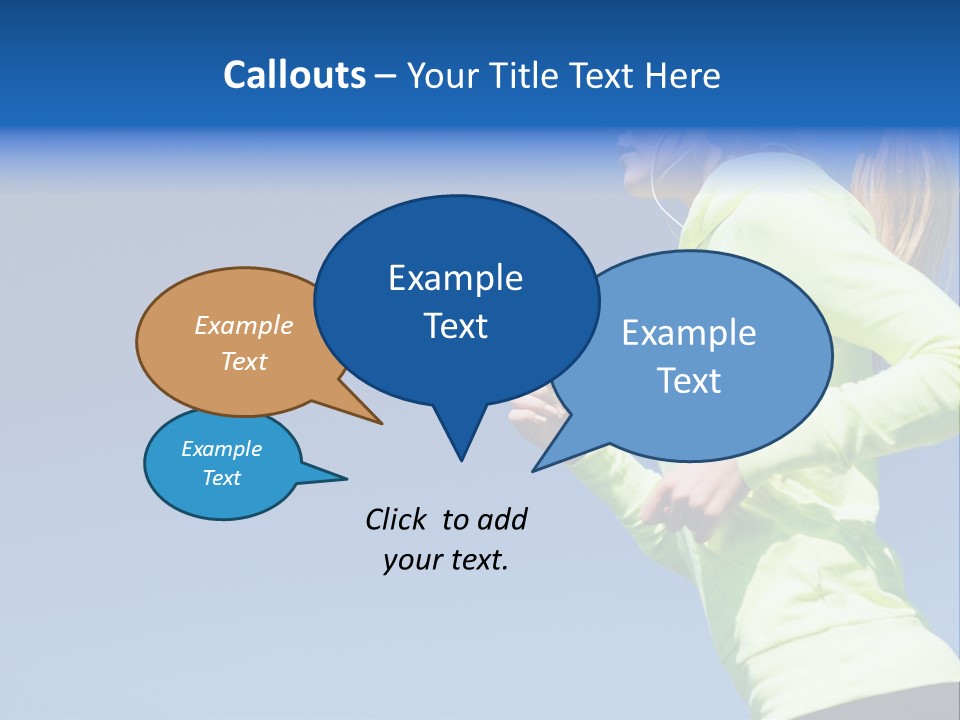 Exercising Music Freedom PowerPoint Template